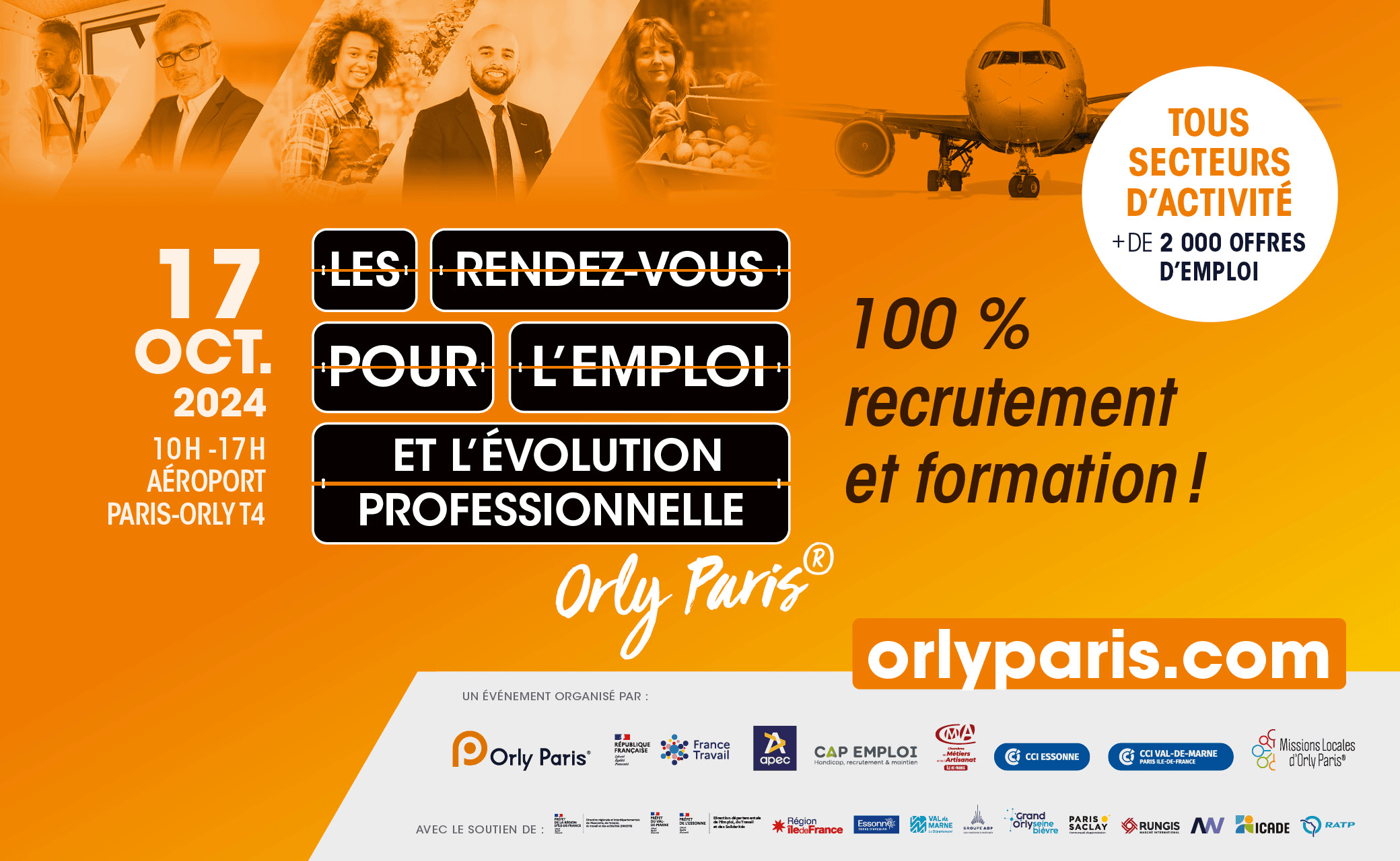 image de l'article Ne manquez pas le Forum Emploi d'Orly le 17 octobre ! 